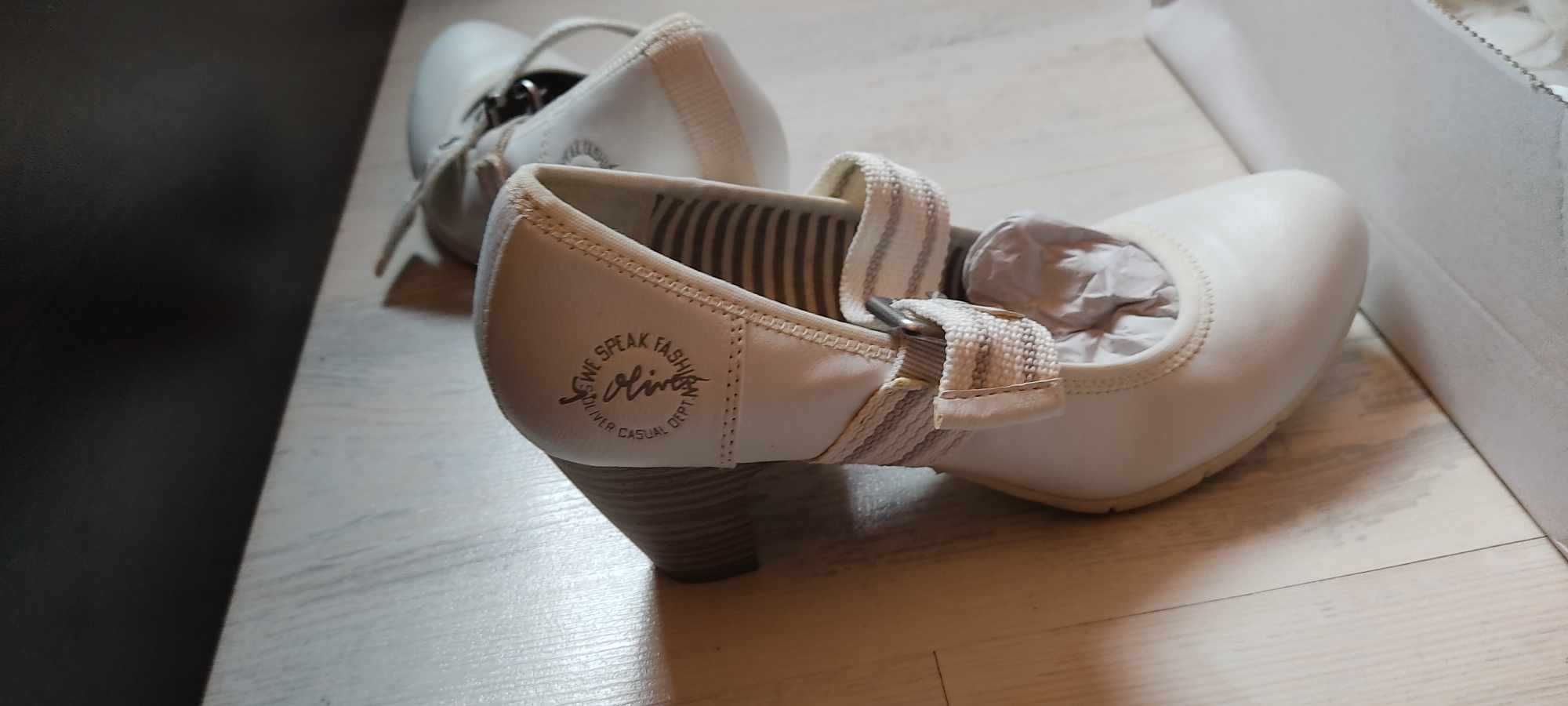 Нови обувки бели -39, S.Oliver