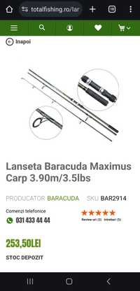 4 Lansete Baracuda Maximus 3.90 3,5 lb