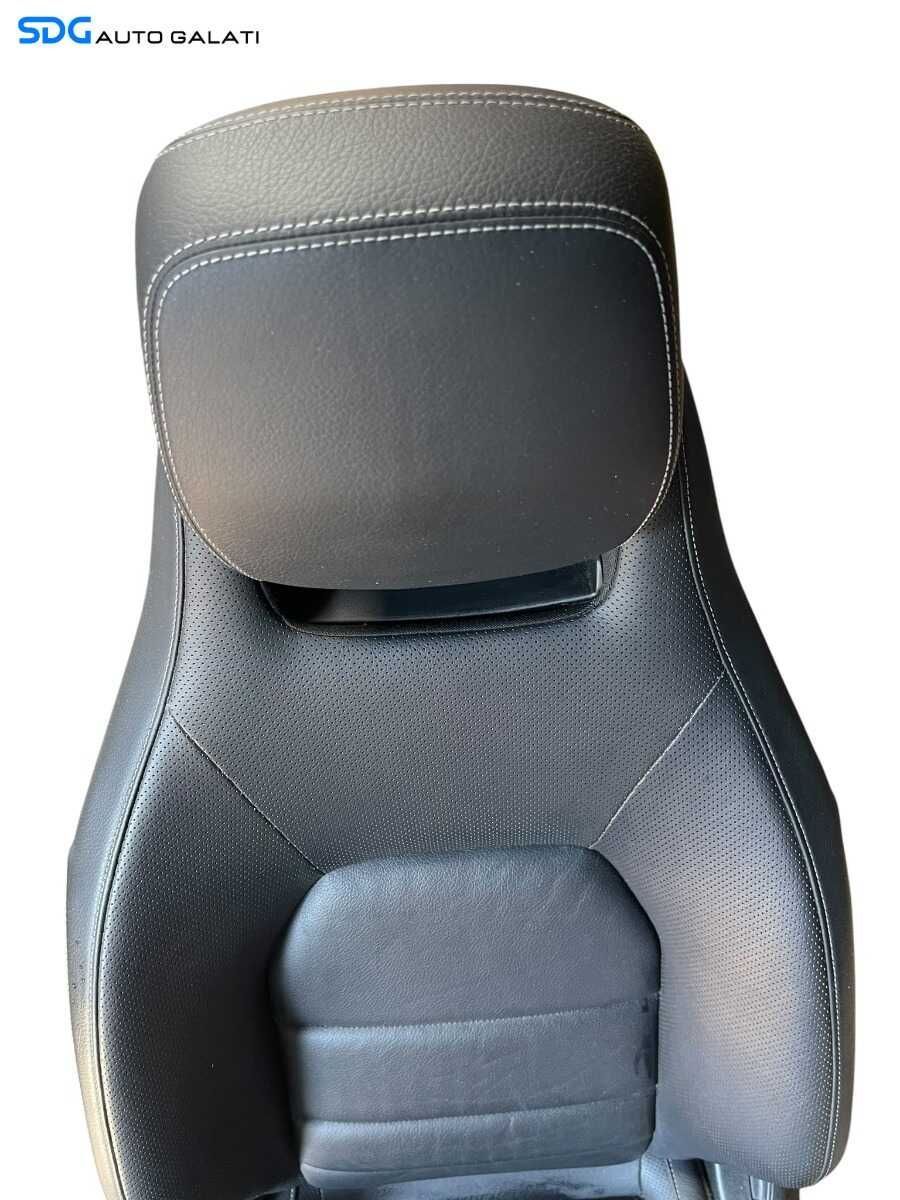 Scaun Stanga Fata Sofer Piele Neagra cu Incalzire Electric Mercedes Clasa E Class W207 A207 C207 Coupe Cabrio E180 E200 E220 E250 E300 E320 2009 - 2016 [C9296]