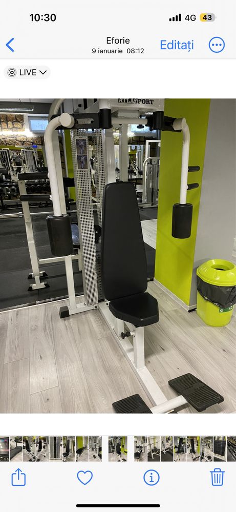 Aparat fluturari piept fitness