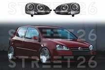 Faruri VW Golf 5 V MK5 (2003-2007) Jetta (2005-2011) R32 Design Crom