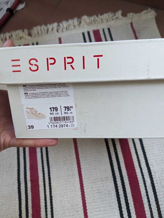 Sandale cu talpa ortopedica ESPRIT marime 39