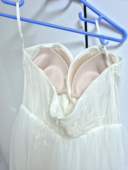 Rochie de Mireasa cu Maneci Detasabile