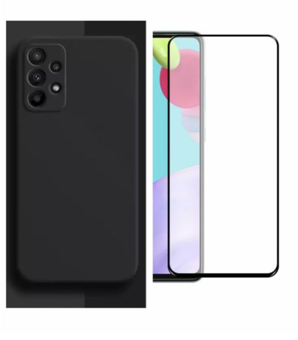 Husa Interior Material si Folie Sticla Samsung A13/A23/A33/A35/A36/A56