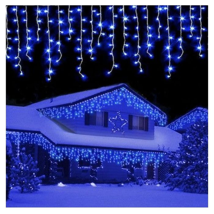 Instalatii de Craciun , franjuri 25m ,640 leduri ,diverse culori.