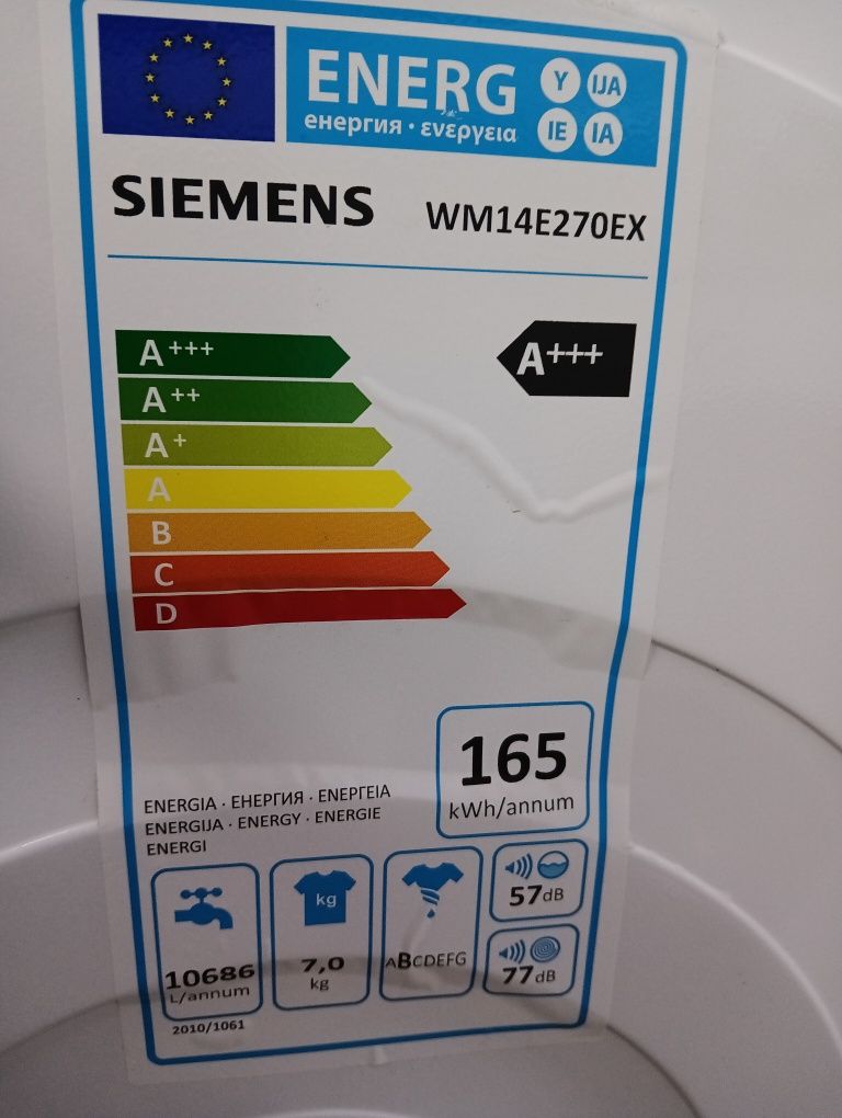 Като нова пералня Сименс Siemens IQ 300 A+++ 7кг 2 години гаранция!