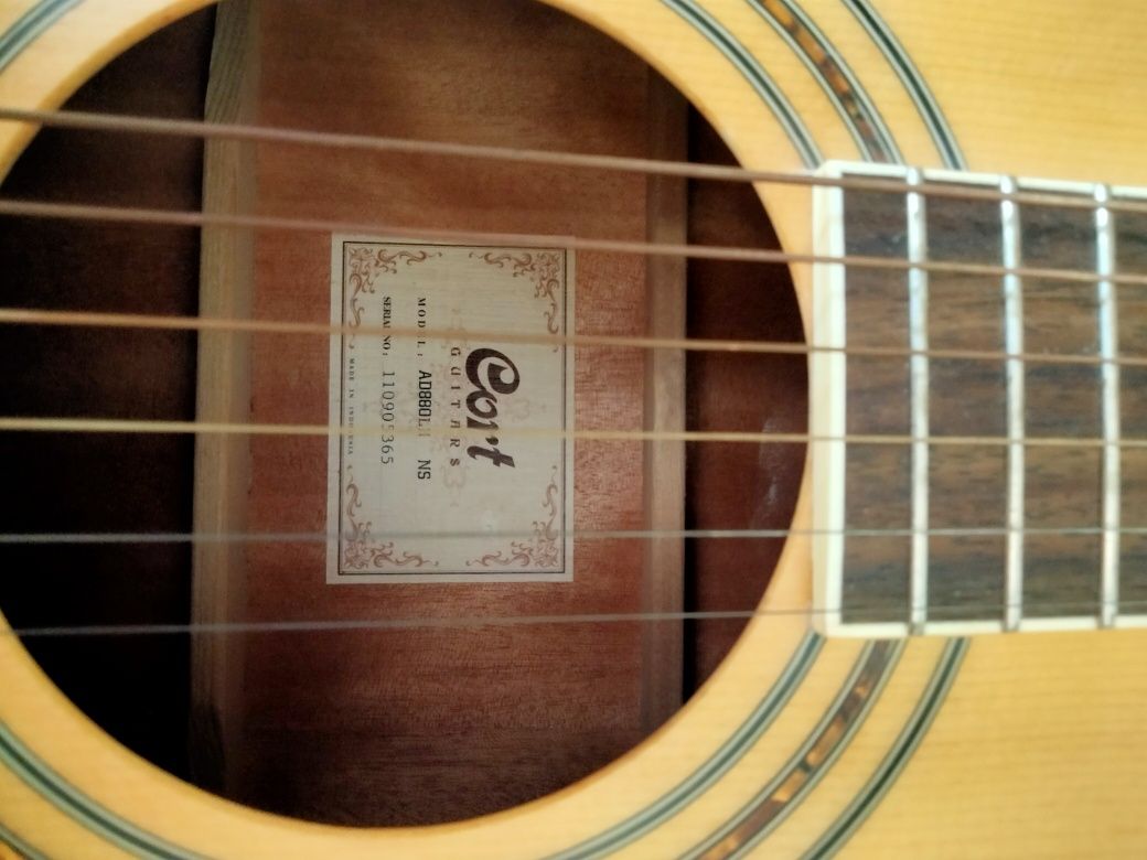 Електро акустична китара Cort+Fishman 301+Седло и нът от кост