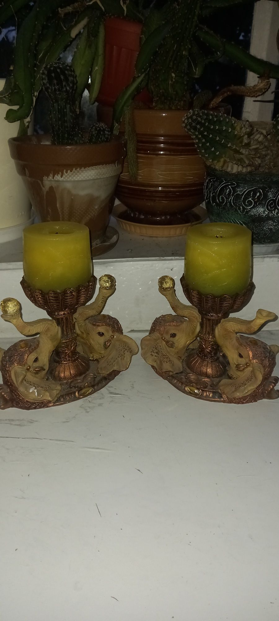 Екзотични свещници  от Индия