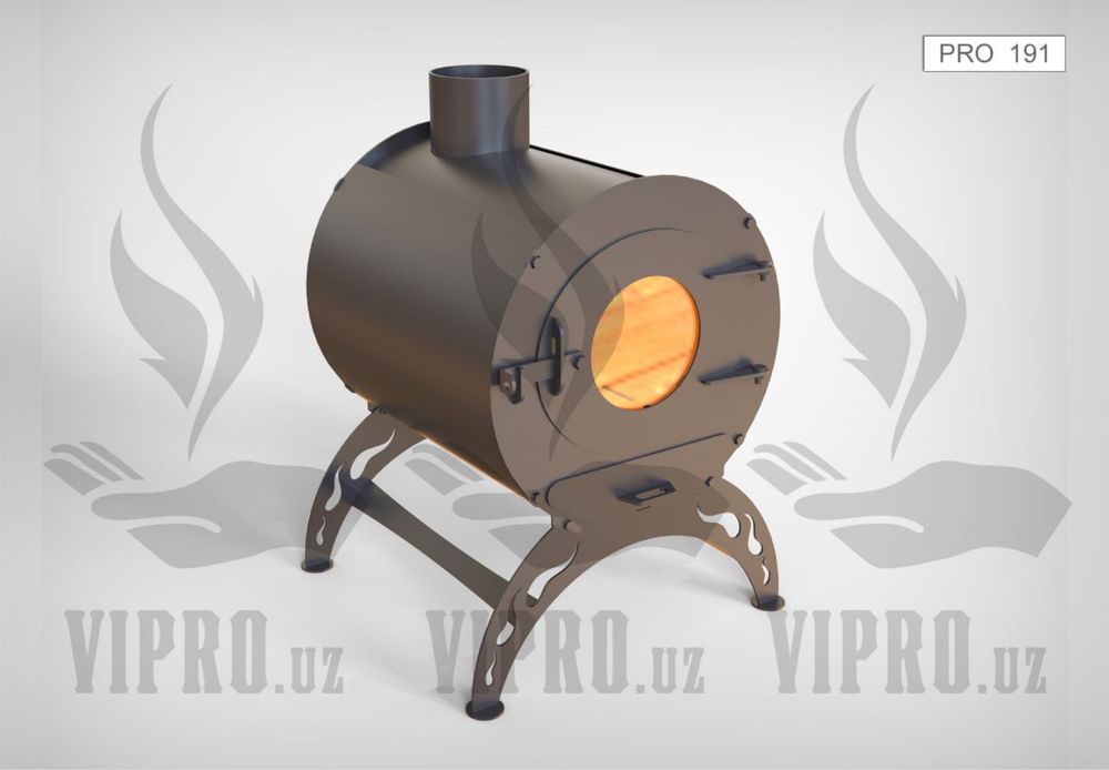 Печь для обогрева PRO-191,печь на дровах и угле,отопление,обогрев