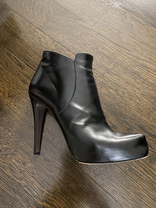 Botine din piele neagra BALDININI marimea 37