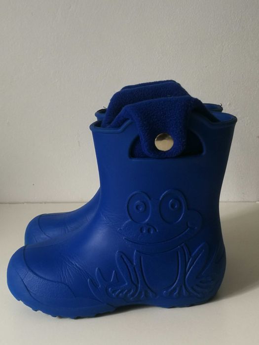 Гумени ботуши  Camminare /жаби, сини с чорап и копчета /24-25 размер