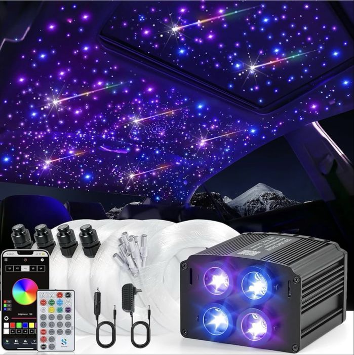 LED звезден таван с ефект падащи звезди - 700+ влакна