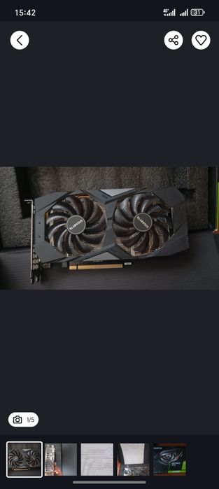 Продам видеокарту GTX 1660 SUPER