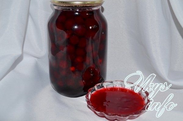 Вишня варенье. Жылас вареньесі