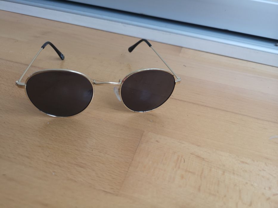 Ochelari soare model retro rotunzi tip aviator rame metalice