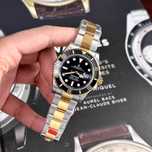 rolex submariner bi-color black dial
