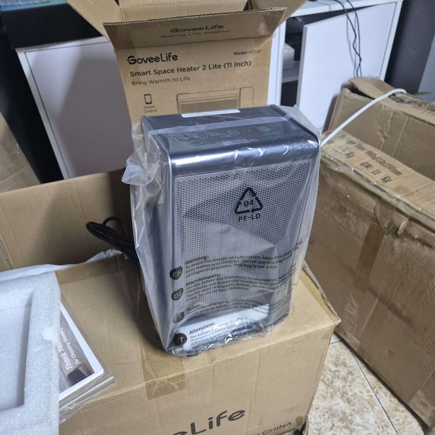 GoveeLife Smart отоплителна  печка   свързване  чрез Wi-Fi с приложе