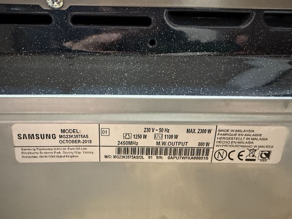 Микровълнова печка Samsung MG23K3575AS