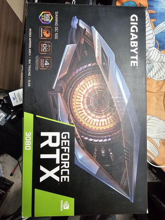 Rtx 3080 gigabyte на гарантии.идеал на пломбах