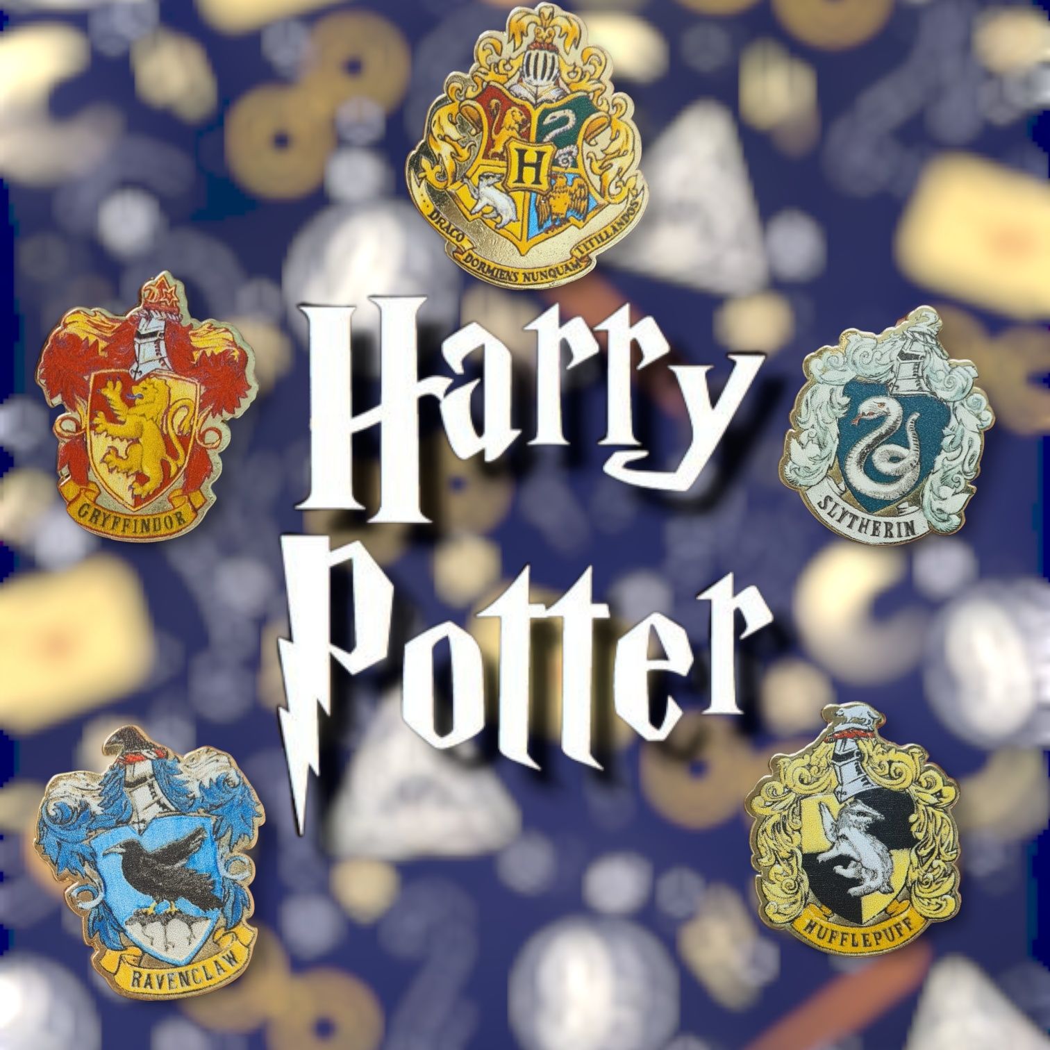 Set 5 insigne metalice Harry Potter