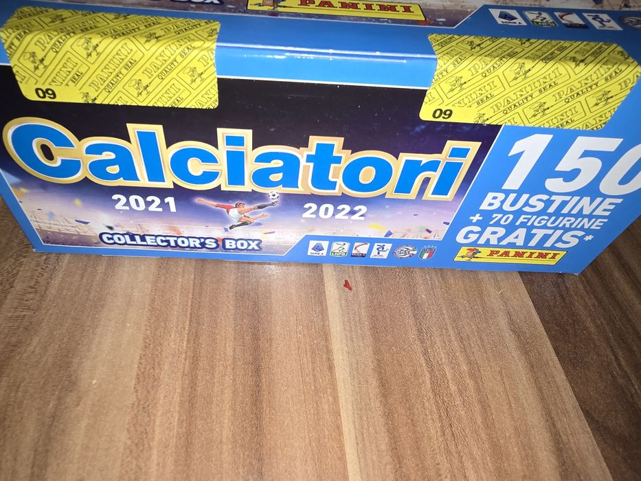 Cutie sigilată,cu 150 de plicuri,Panini Calciatori 2022, 300 lei