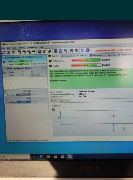 Două bucăți ssd Samsung 1tb 860 EVO