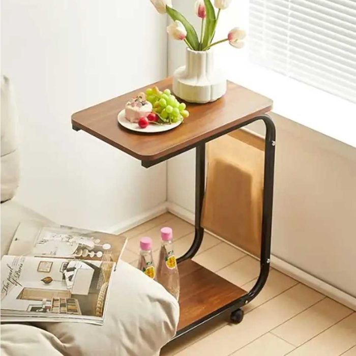 Подвижна C-образна Масичка На Колелца