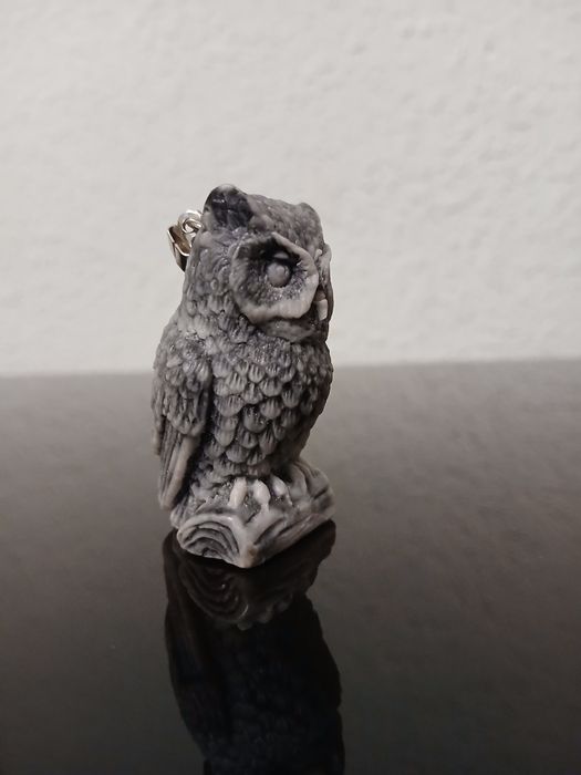 Брелок Сова из камня.