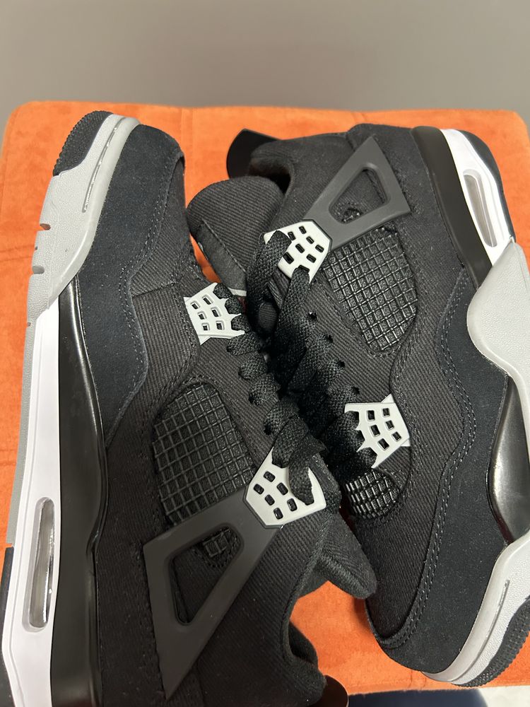 Jordan 4 Black canvas