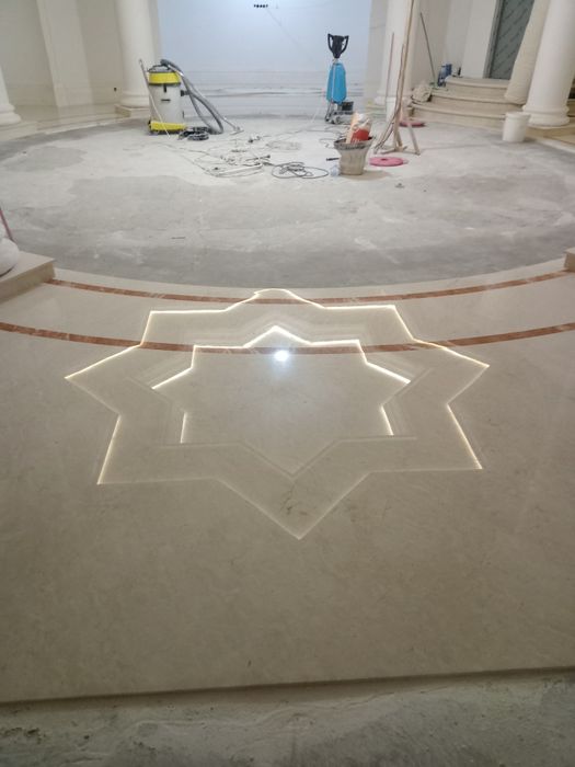 Полировка мрамора.