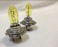Becuri halogen galbene H7, HB4, 100W 12v ceata / ploaie / zăpada