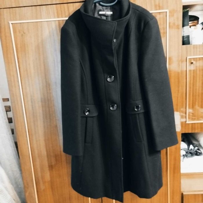 Дамско палто, черно два модела