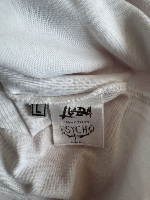 Тениска psycho 3 бяла