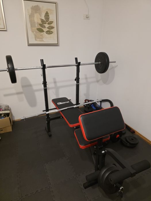 Banca reglabila multifunctionala si set greutati