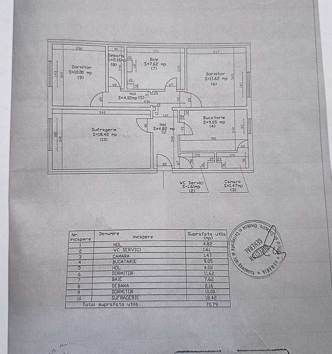 Apartament  3 camere, 2 băi, parter înalt – Micro 11, Târgoviște