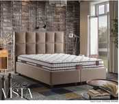 Тапицирана спалня Vista Bed - Strong Brown