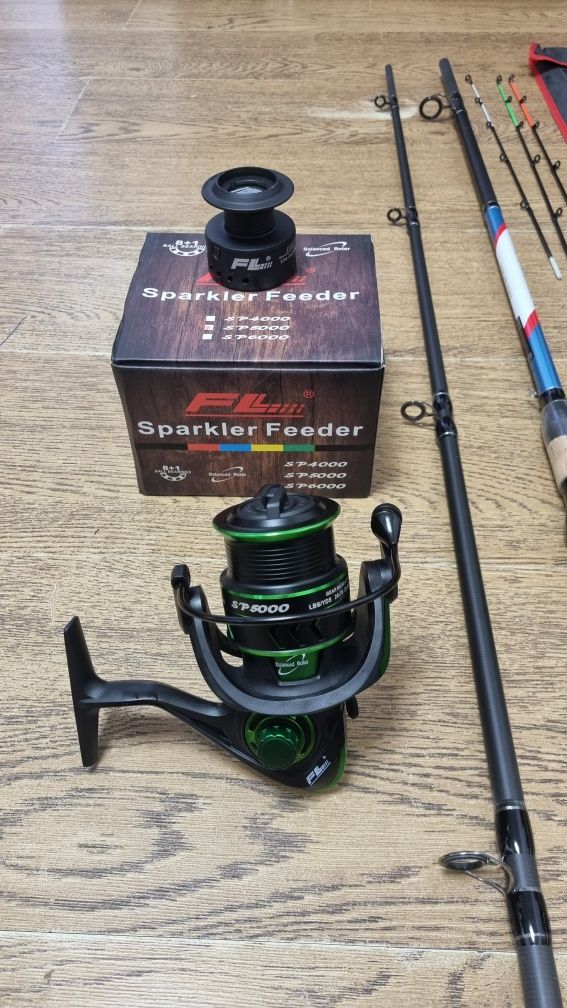 SET FEEDER PRO FL ROYAL X Feeder 3.60m + Mulineta SPARKLER SP5000