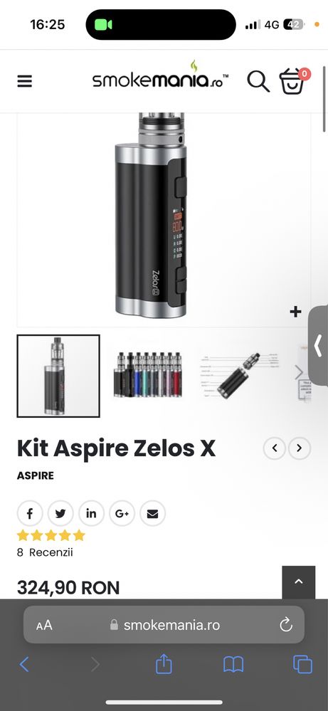 Vape Aspire Zelos X kit
