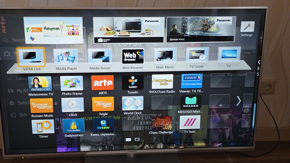 Телевизор Panasonic, 3D, очки есть, диагональ 55, б/у в отличном состо