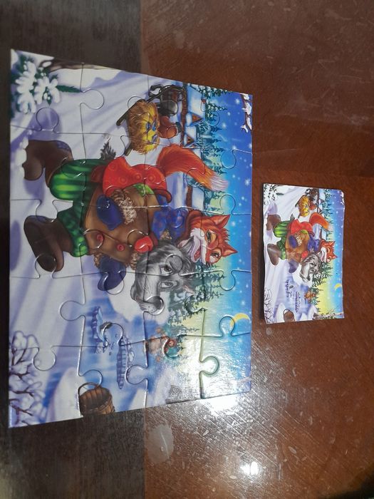 Пазлы детские крупные и маленькие