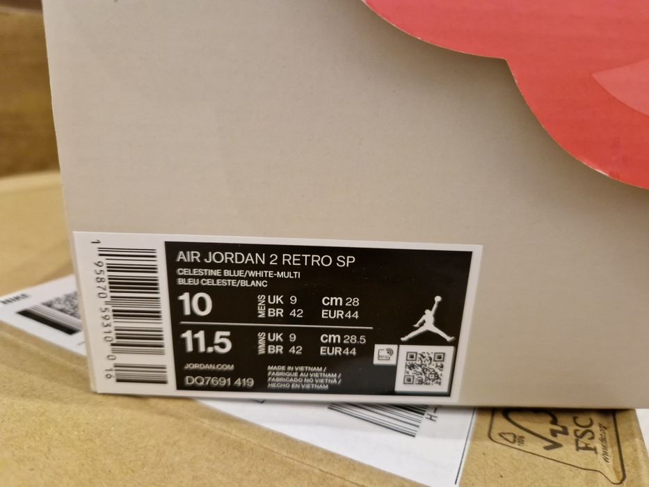 Vând adidasi Air Jordan 2 J Balvin noii mărimea 44