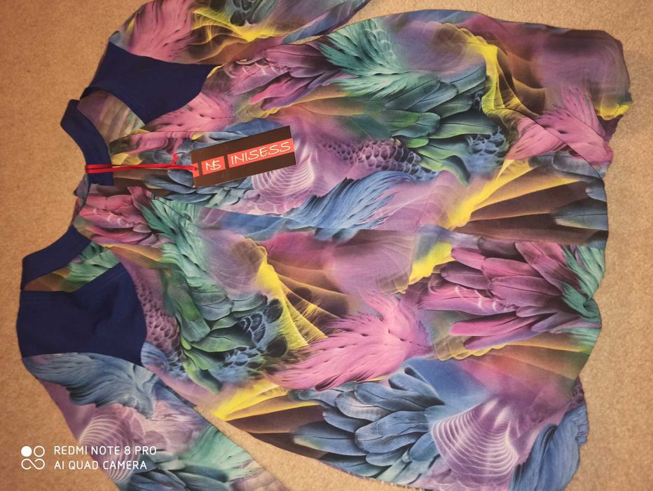 Дамска блуза в страхотни преливащи цветове