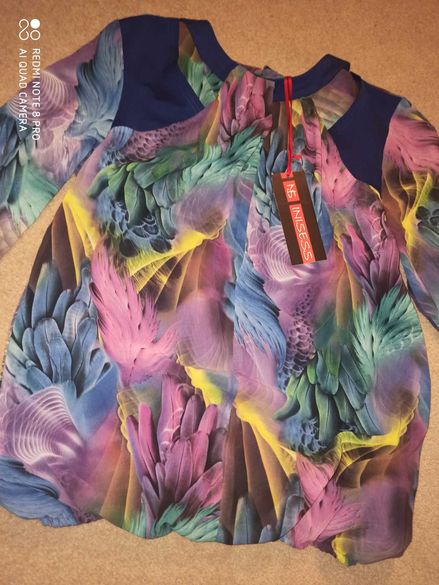 Дамска блуза в страхотни преливащи цветове