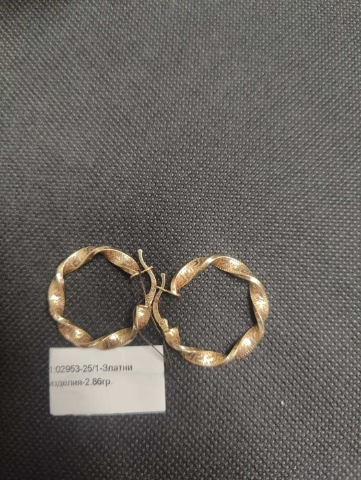 Златни обеци 2.86гр 14к