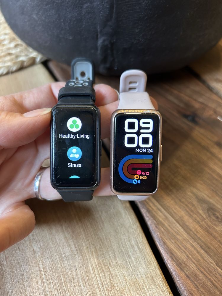 HUAWEI Band 7 / розова и черна каишка