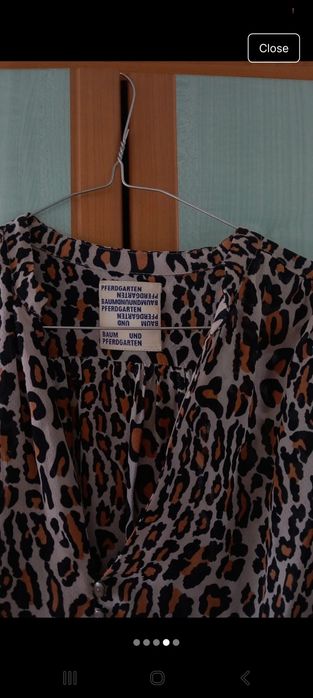 Rochie animal print transparentă