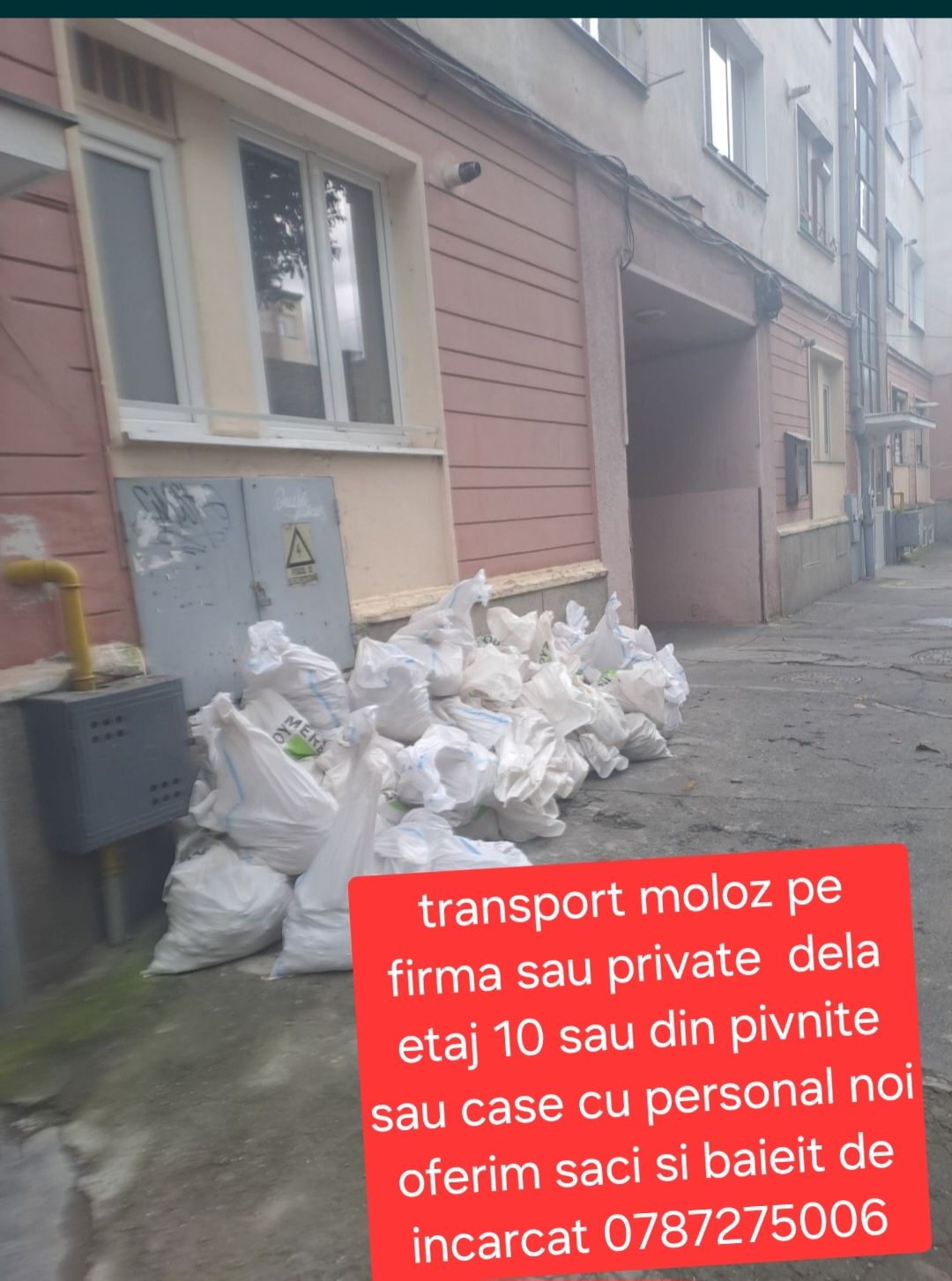 Transport mobila moloz debarasari curatam apartamente pivnite santiere