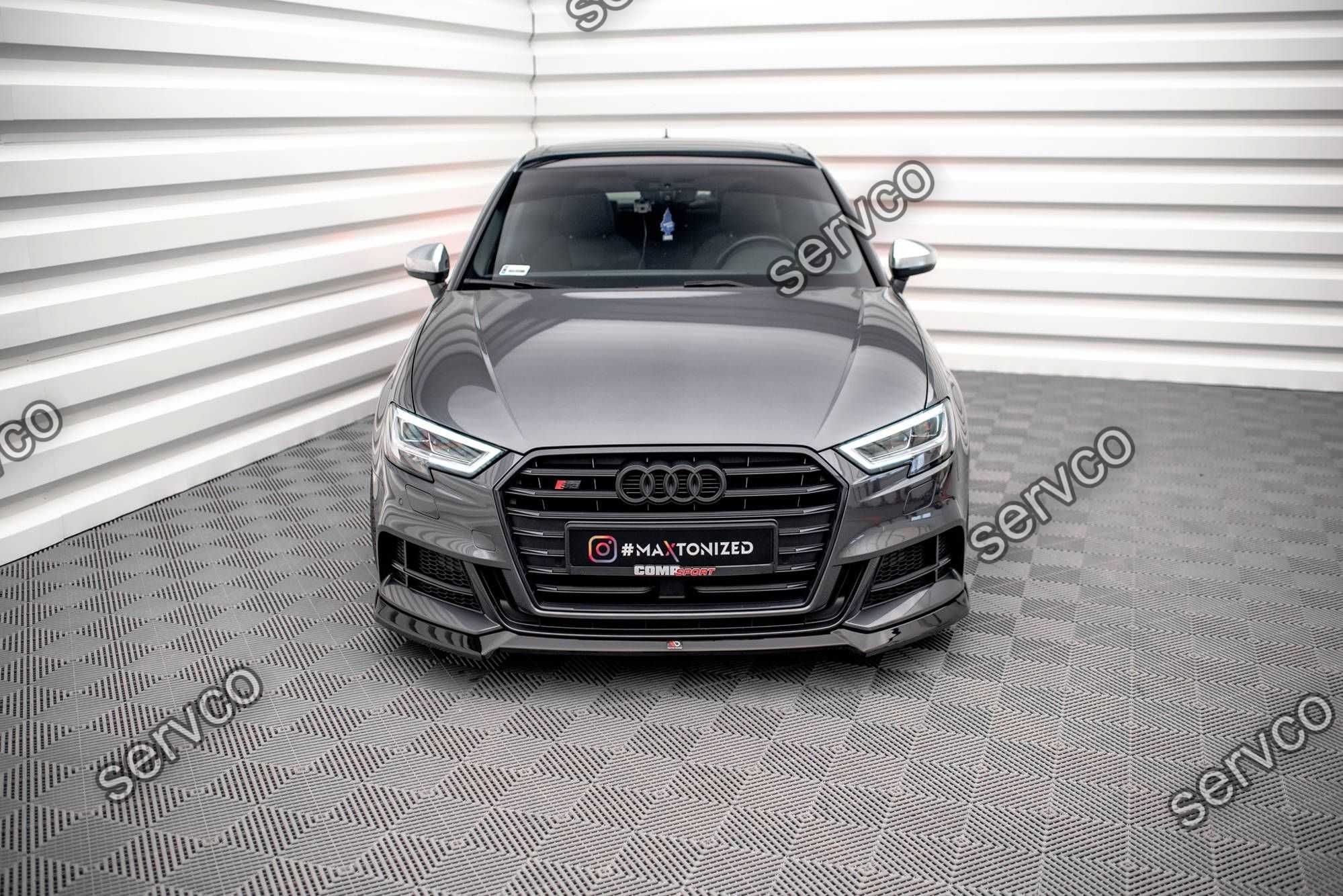 Prelungire bara fata Audi S3 Sportback 8V 2016-2019 v17 Maxton Design