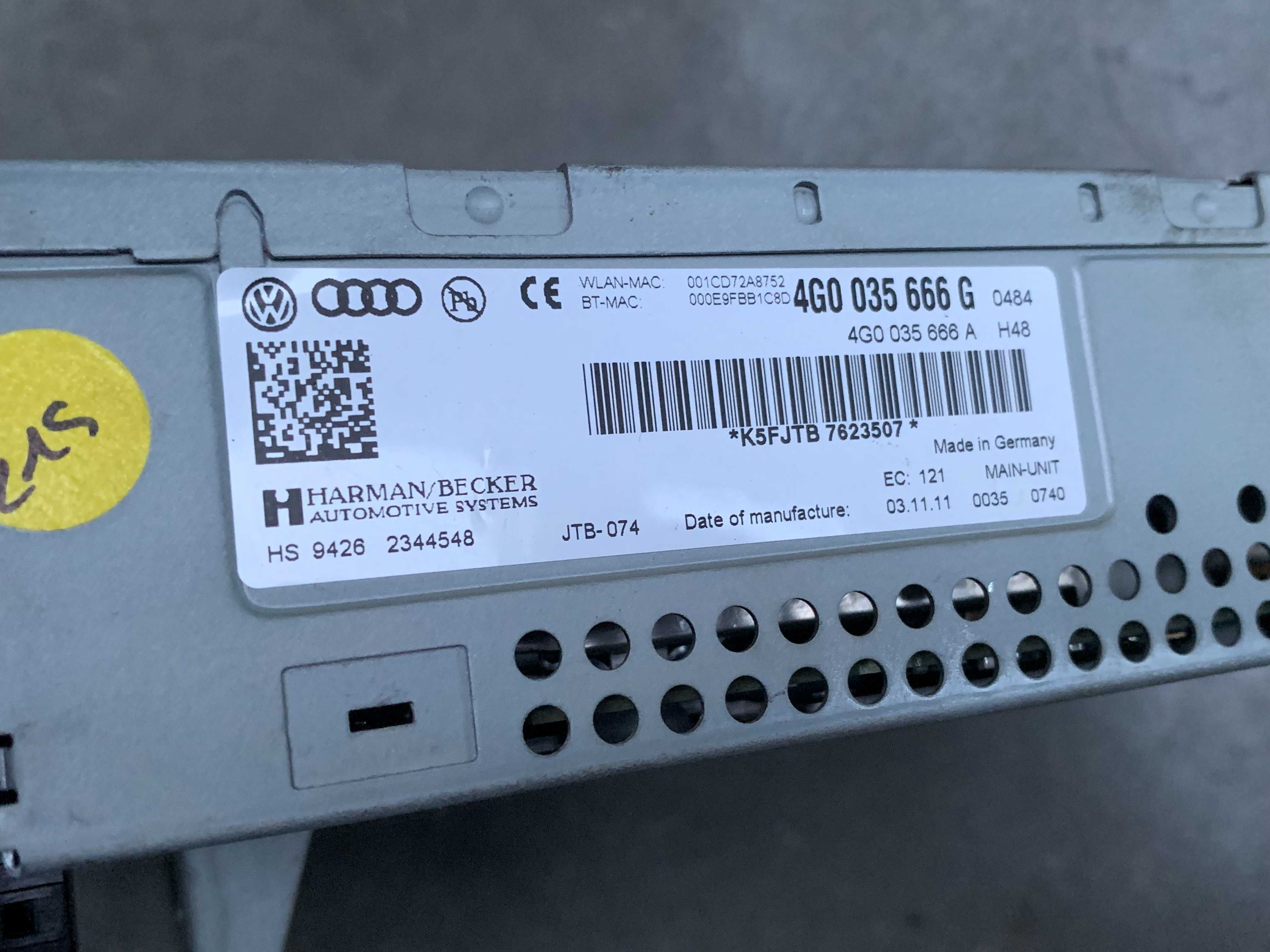 Unitate multimedia Audi A6 C7/A7 cod 4G0035666G/4G0035666A