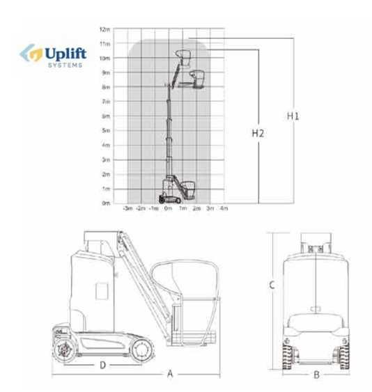 Подъёмник, лифт. Самоходная мачтовая подъёмная рабочая платформа